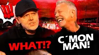 LARS ULRICH REACTION WHEN JAMES HETFIELD MAKES FUN OF HIM 