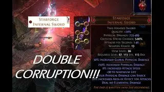 Double-Corrupting my Starforge Eternal Sword | PoE (3.18)