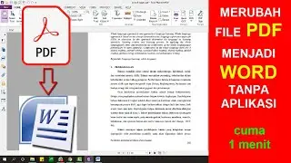 cara buat pdf ke word (mudah hanya 1 menit)