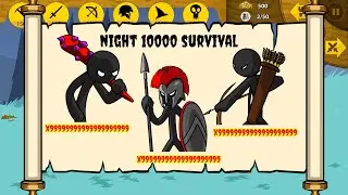 x99999 SUPREME ZOMBIE SURVIVAL IN NIGHT 10000 | STICK WAR LEGACY - KASUBUBKTQ