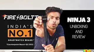 Firebolt ninja 3 plus unboxing and review || India's no 1 smartwatch company