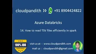 14. Read TSV files efficiently in spark || Azure Databricks