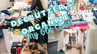 DECLUTTERING MY OLD CLOSET | CLOSET DECLUTTER | CLEAN WITH ME