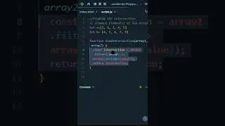 JavaScript Tricks | Find Intersection (Common Elements) of Two Arrays | 