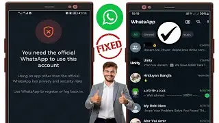 CARA MEMPERBAIKI Anda memerlukan WhatsApp resmi untuk menggunakan akun ini Masalah {2024}