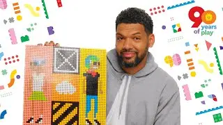Incredible LEGO Art In 90 Minutes! Artist Hebru Brantley builds stunning LEGO mosaic!