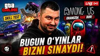 🔥 BUGUN O‘YINLAR BIZNI SINAYDI! – GTA ONLINE & AMONG US (Jonli Efir)