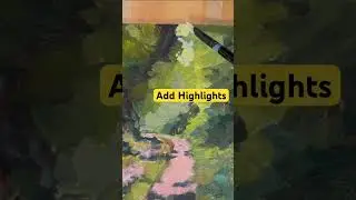 Acrylic Painting: Step by Step - Sunlight on Country Road