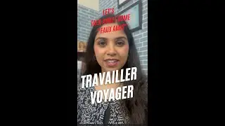 Travailler Voyager | Faux Amis | #french #short  #pronunciation #reels #learnfrenchonline