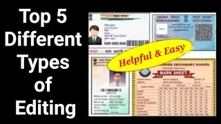5 Different Types of Editing | Editing Kaise Kare | Edit Any Document in MS Paint