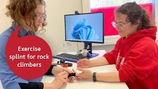 Exercise Splint for Rock Climbers