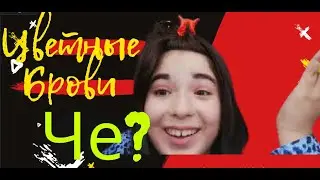 Цветные брови Че-о-о-о-о-о?????? ТРЕНД Необычная краска для бровей Влог Василисы