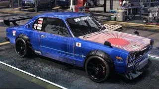 NFS HEAT - Nissan Skyline 2000 GT R drift build + engine swap