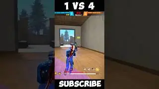 1 VS 4 CLUTCH SQUAD 🥵 WAIT FOR END 🥶 #shorts #freefire #trending #shortfeed #tgrnrz #freefireshorts