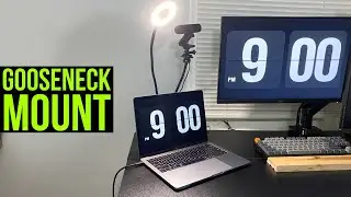 Gooseneck Camera Mount with Ring Light