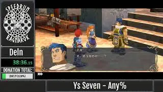 Speedrun Ragnarok 2018:  Ys SEVEN Any% by Deln (Part 2 of 6)