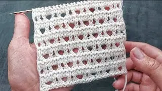 An interesting openwork pattern for knitting a jumper, sundress