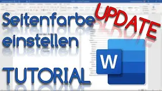 Seitenfarbe einstellen - Word Online Tutorial
