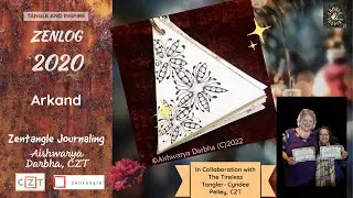 31Days Zentangle Journaling | Day20 | Arkand - Zenlog31 - Art therapy