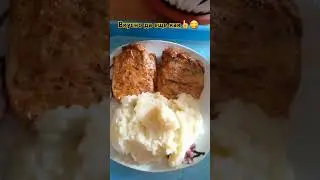 Стейки мясо горячего копчения и картошка 😋👍 #ужин #food #shorts