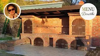 My summer outdoor kitchen, home smokehouse, and grill in one. A custom project by MENU Dorotki.