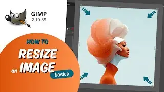 Resize an image in GIMP- basics.