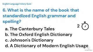 Can you perfect this English Language history quiz?