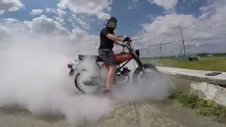 Simson 130ccm burnout