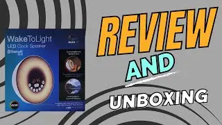 AuraLED WakeToLight LED Clock Speaker Unboxing And Review 2024