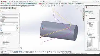 Уроки SolidCAM: 4х обработка паза SolidCAM /Tutorial SolidCAM: Four-axis groove milling