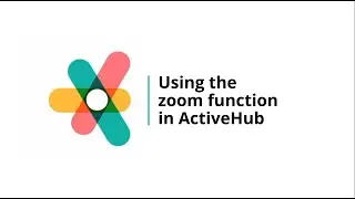 Using the zoom function in ActiveHub