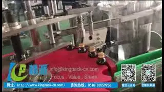 Glass bottle 6-head filling 1-head capping machine