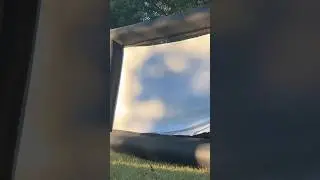 Perfect Outdoor Blow-Up Projector Screen! #movienight #projector #party #movies