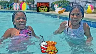 Swimming and Burgers