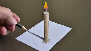 3d drawing on paper for beginner