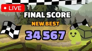 Live Streamed! 34567 Score in Burnouts and Bunnies | Hill Climb Racing 2