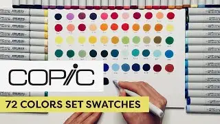 Watch Me Swatch All 72 Colors In The Copic Sketch Marker Set!