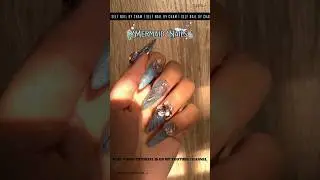 ꧁⋆.🫧˚ mermaid aurora nails ˚𓇼.⋆꧂