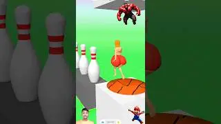 Tree Battle Wala girl jumping game play video, damege man, ball, part 194