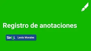 Registro de anotaciones - Módulo Docente