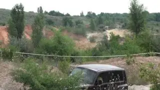 Корандо, нива, грейтвол в песчаном карьере