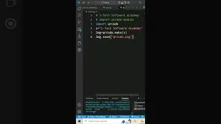 QR Code Program using Python #shortsfeed  #shorts #shortvideo #viralshorts #tutorial