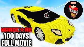 I Survived 100 Days on a LAMBORGHINI in Hardcore Minecraft!