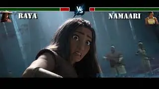 Raya e o Ultimo Dragão - Raya vs Namaari / Com Barra de Vida - Luta 2