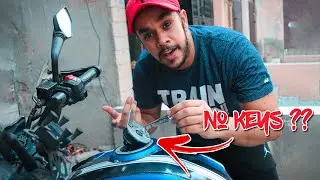 Opening my Bike's fuel tank without keys !! Apache RTR 200