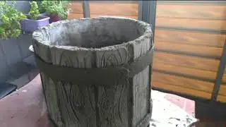 DIY.  Кадка из цемента своими руками