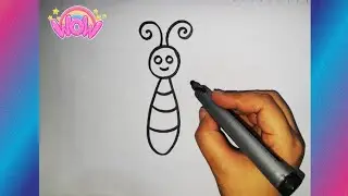 Drawing and coloring a Butterfly 🦋 😍 Easy drawing for kids #butterfly #butterflydrawing