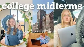 COLLEGE MIDTERMS WEEK 📚 papers, presentations, group projects, study w me, college week in my life
