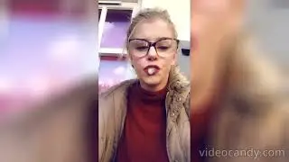 Hot Girl spitting