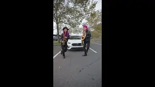 Busking In The Park with 2SAXY and a #SubaruImpreza